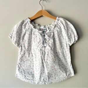 Disney Floral Short Sleeve Blouse